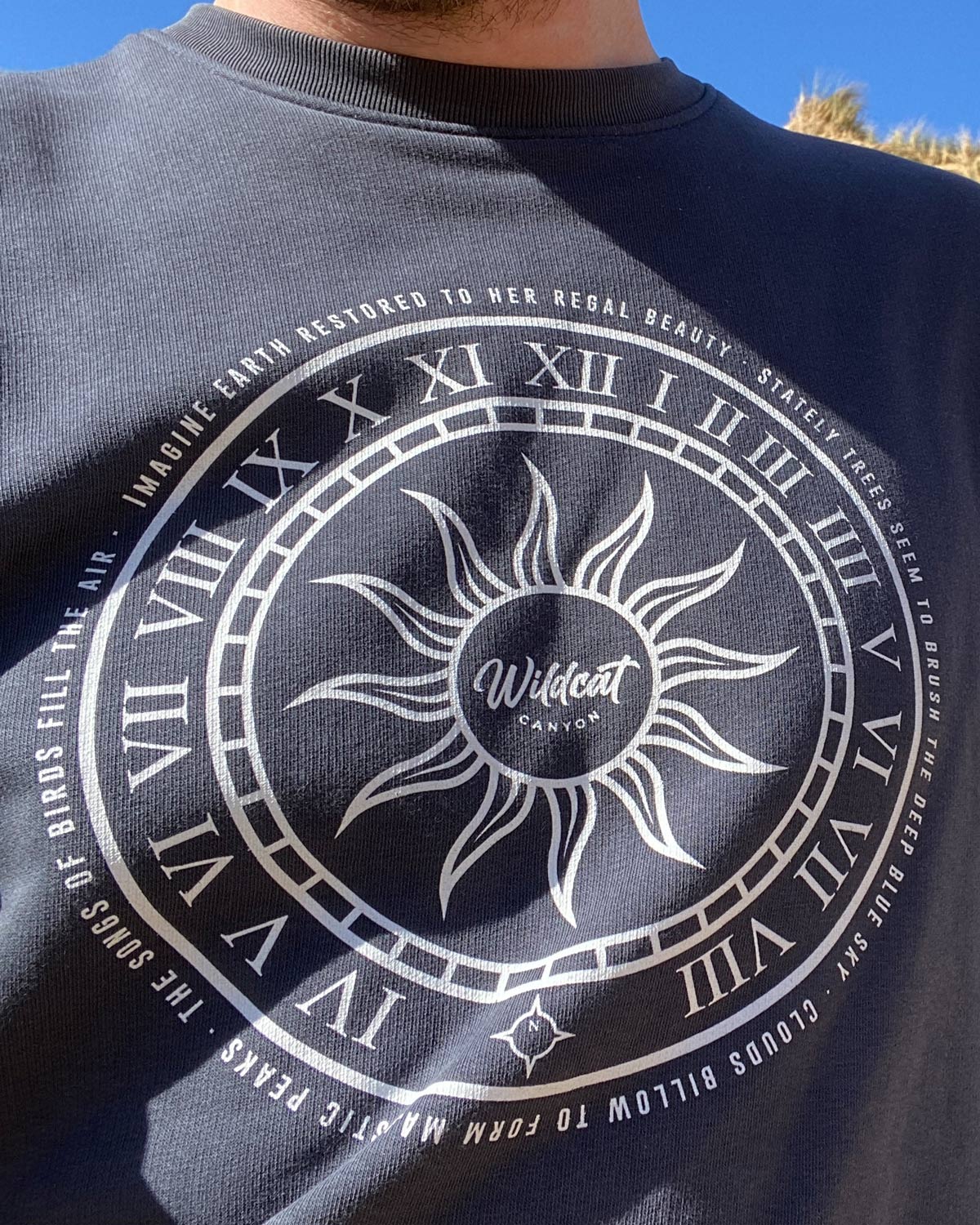 Follow The Sun - Men's Organic Cotton Sweatshirt - Image 2