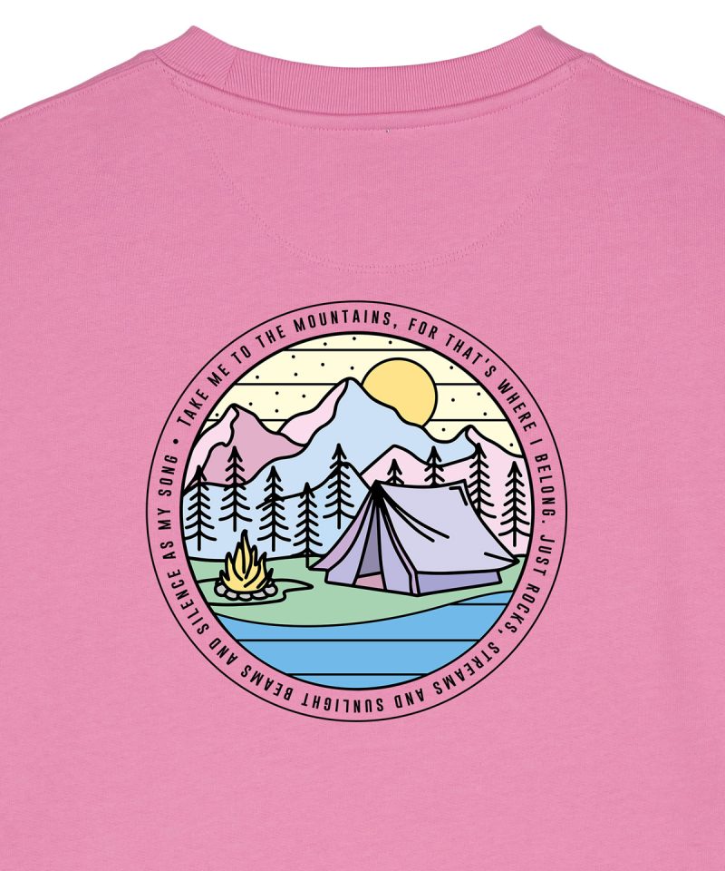 Alternative view of Take Me To The Mountains - Women's Organic Cotton Sweatshirt