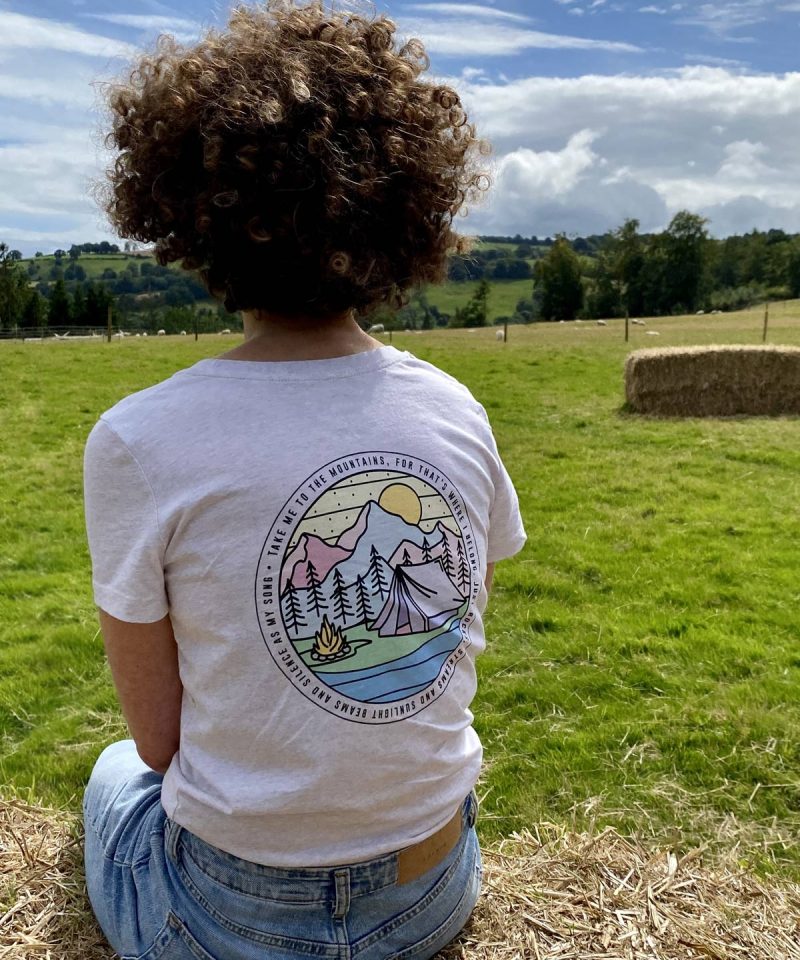 Alternative view of Take Me To The Mountains - Women's Organic Cotton T-Shirt