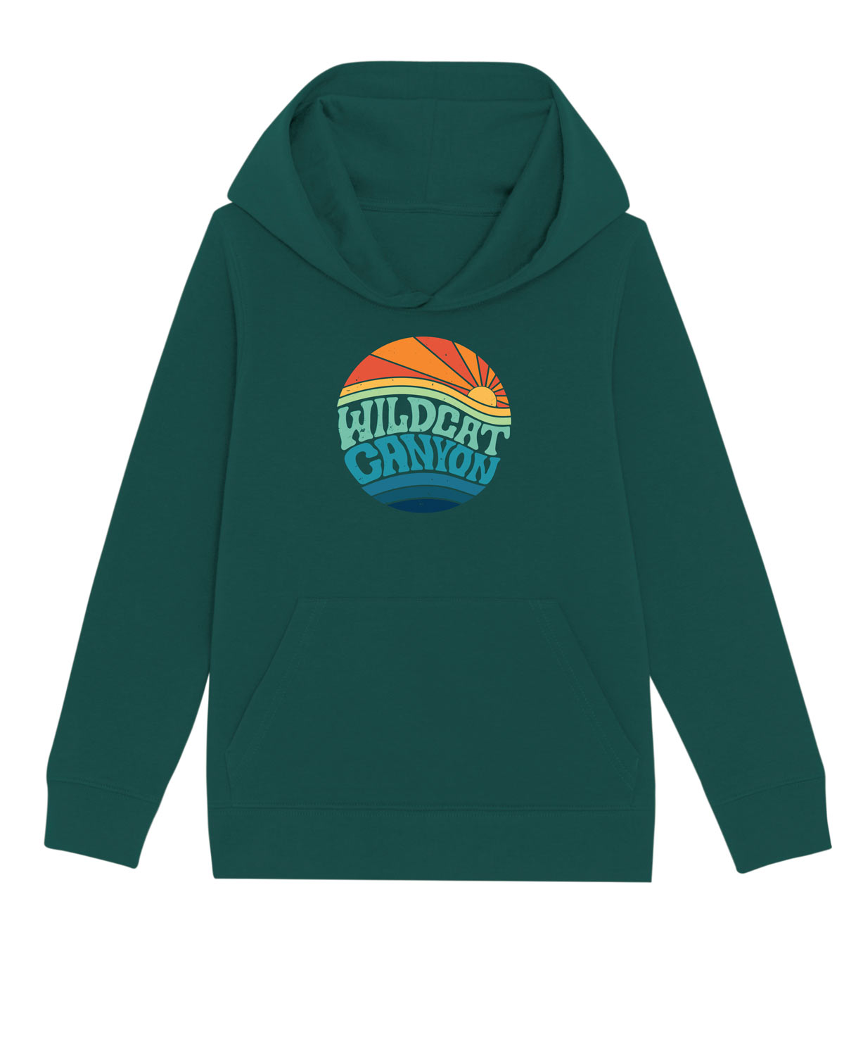 Wildcat Sunrise (Dark) - Kids Organic Cotton Hoodie