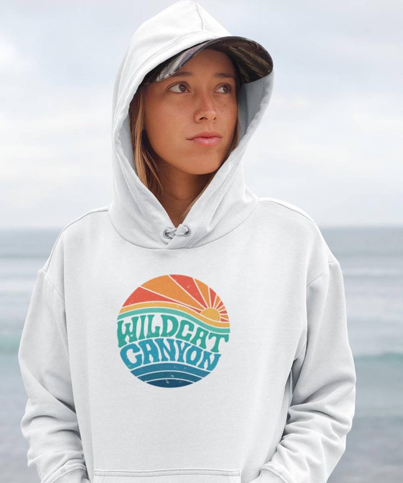 Alternative view of Wildcat Sunrise (Light) - Unisex Organic Cotton Hoodie