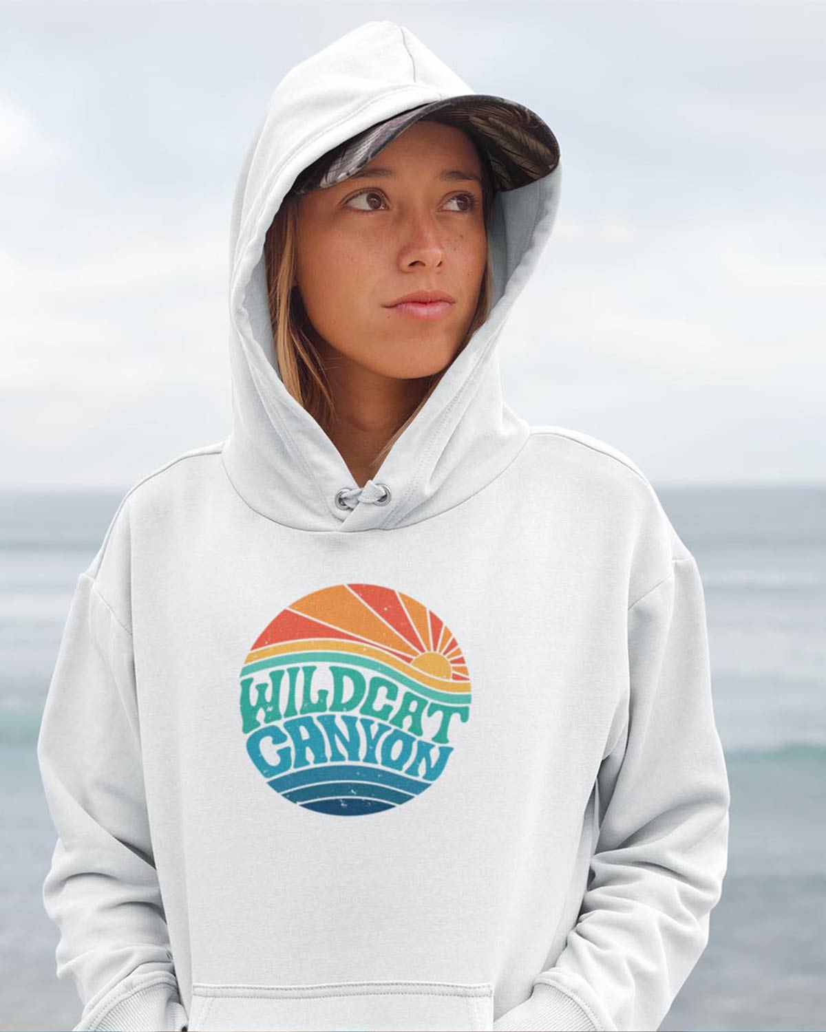 Wildcat Sunrise (Light) - Unisex Organic Cotton Hoodie - Image 2