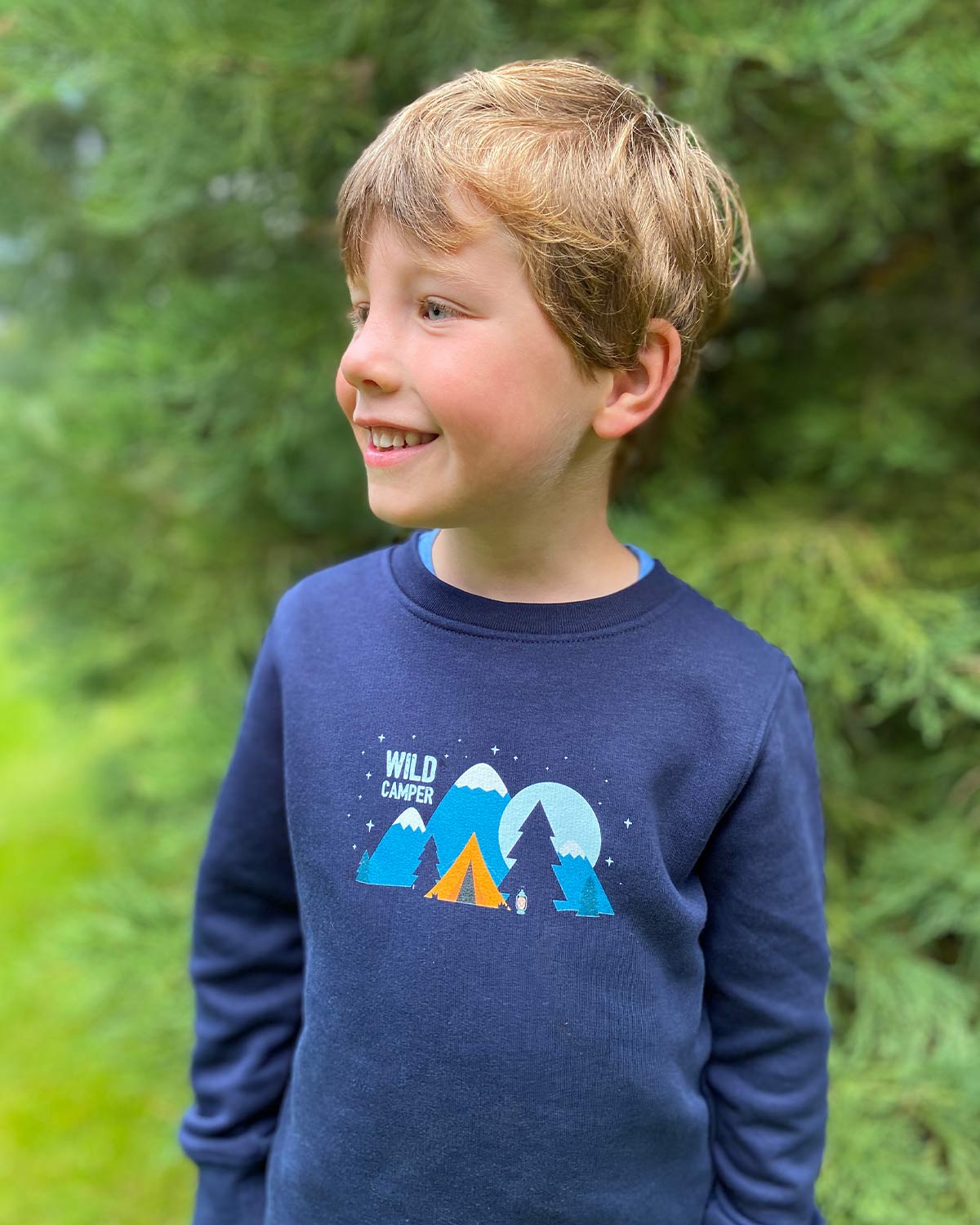 Wild Camper - Kids Organic Cotton Sweatshirt - Image 2