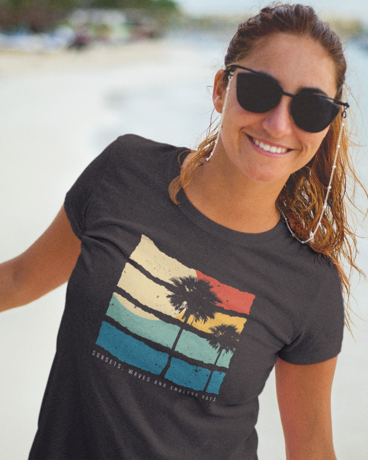 Sunsets, Waves & Endless Days - Women's Organic Cotton T-Shirt - Image 2