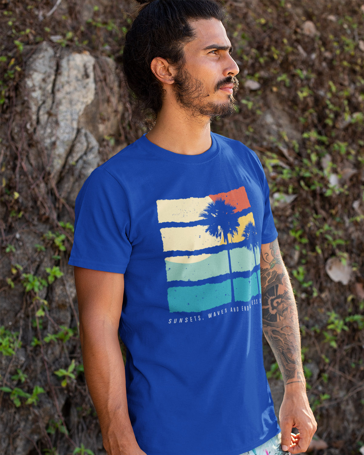 Sunsets, Waves & Endless Days - Men's Organic Cotton T-Shirt - Image 2