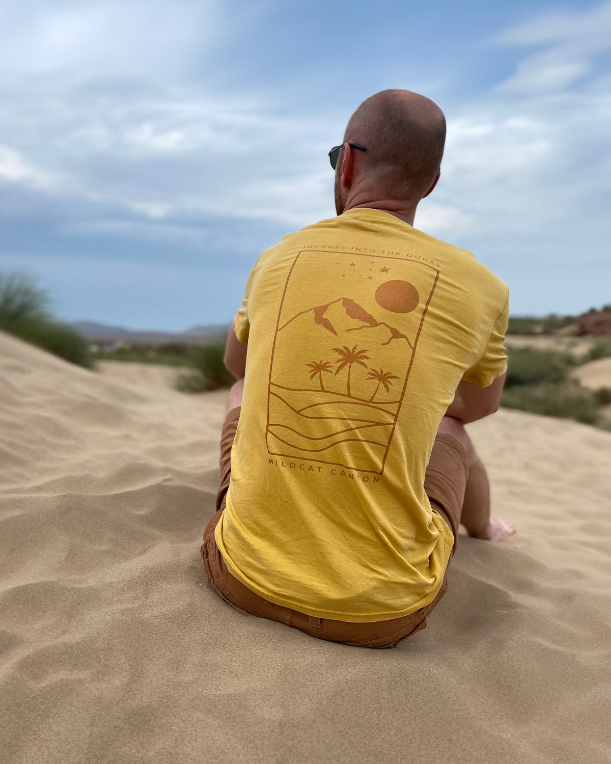 Journey Into The Dunes - Unisex Organic Cotton Vintage T-Shirt - Image 3