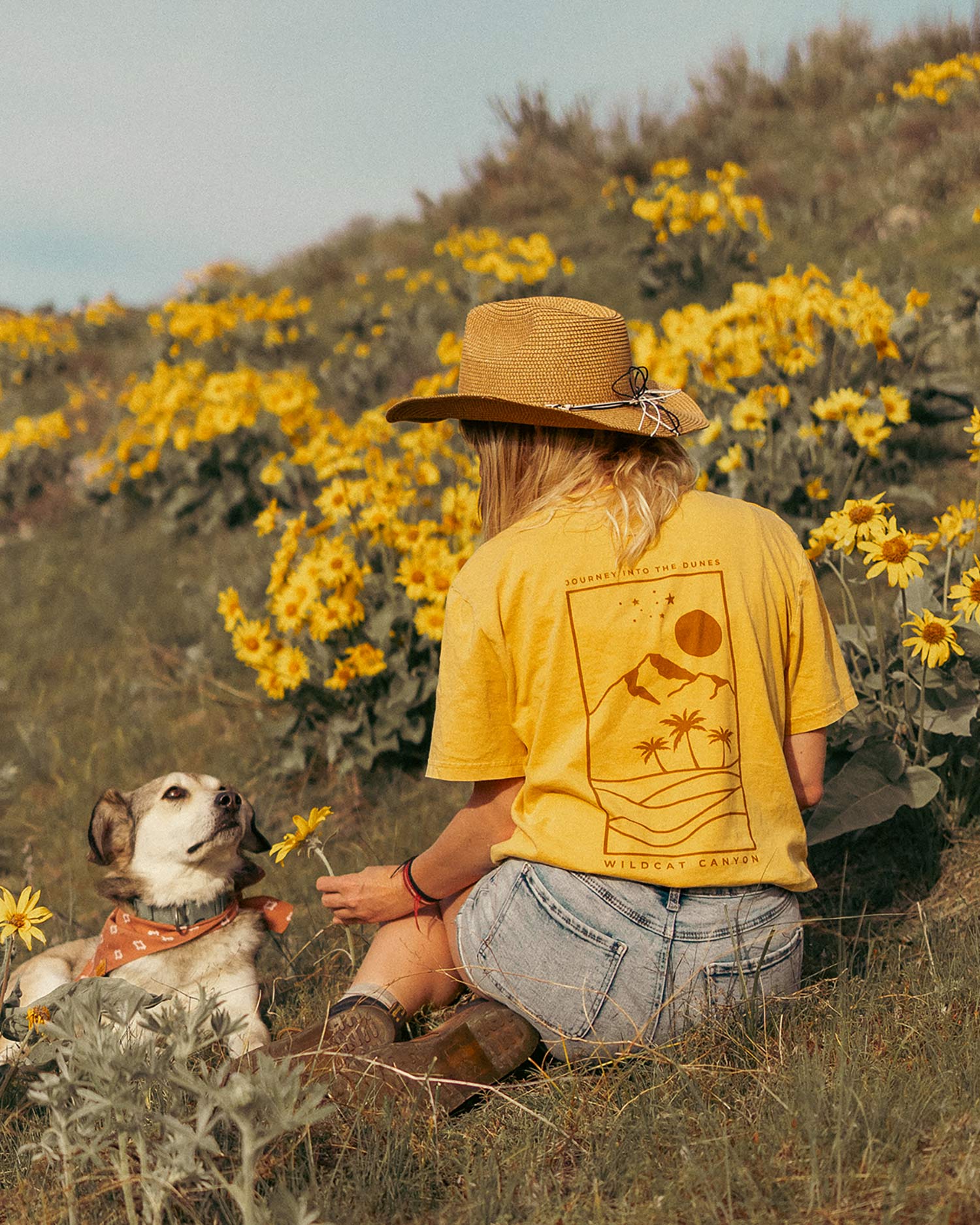 Journey Into The Dunes - Unisex Organic Cotton Vintage T-Shirt - Image 2