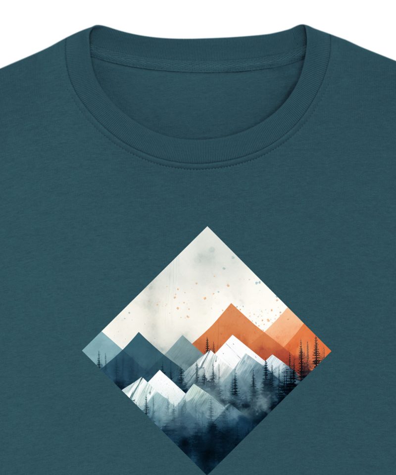 Alternative view of Misty Mountains - Unisex Organic Cotton Sweatshirt