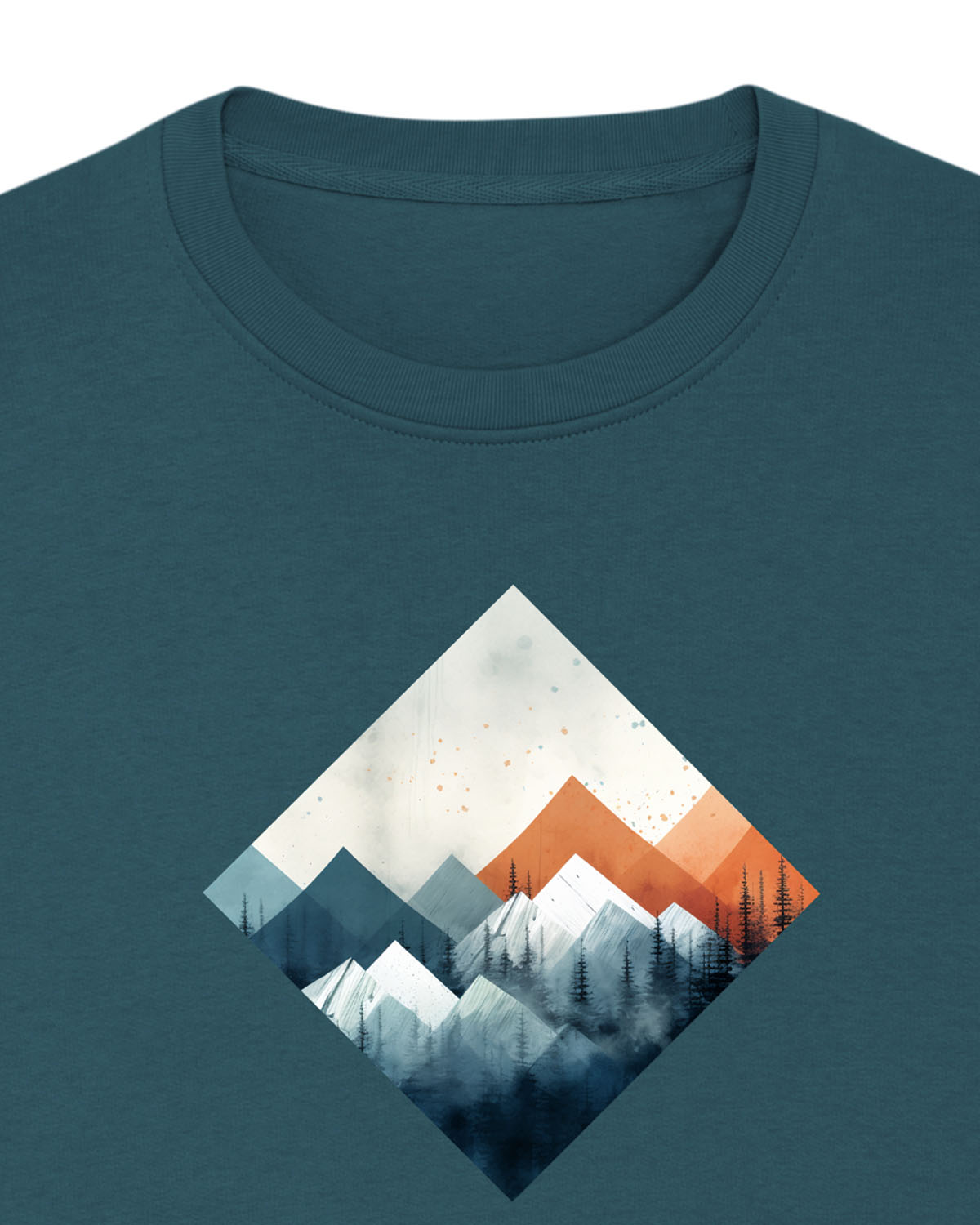 Misty Mountains - Unisex Organic Cotton Sweatshirt - Image 2