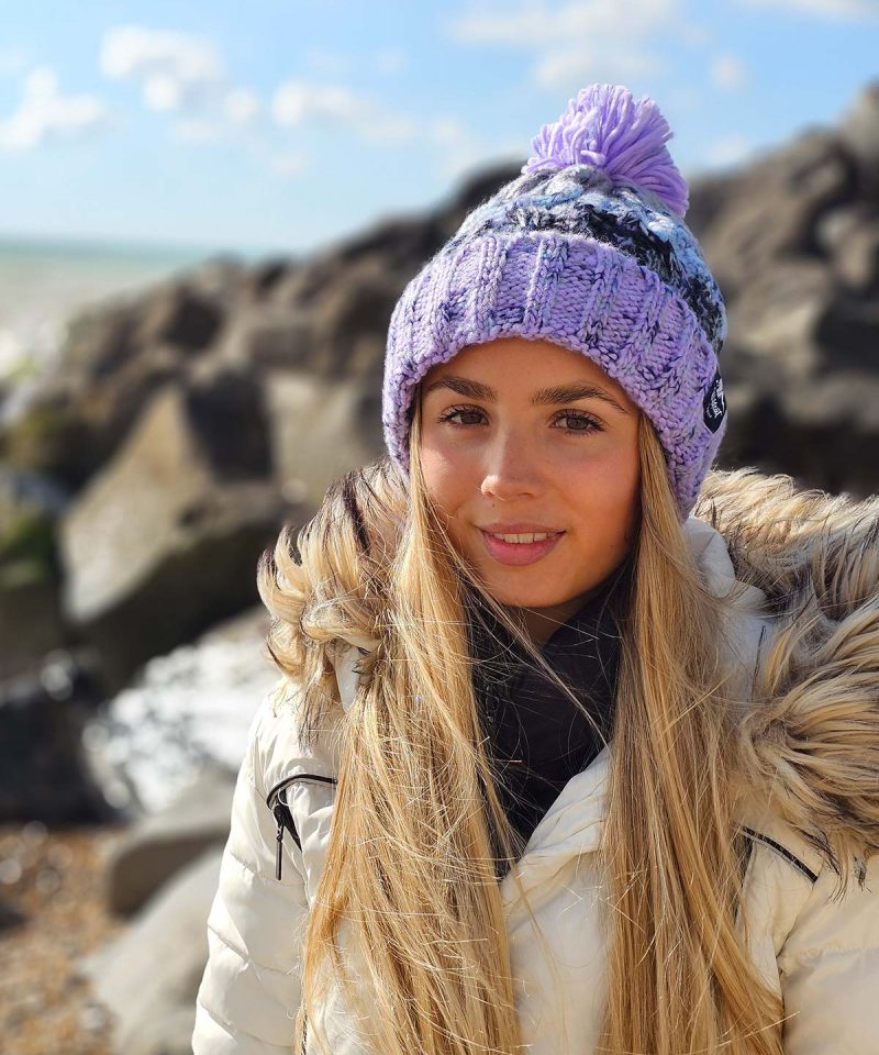 Alternative view of Pathfinder - Adults Bobble Hat (Lavender)