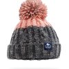 Snowseeker - Adults Bobble Hat (Graphite & Blush)