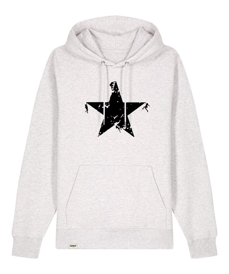 Wildcat Canyon Rockstar! Unisex Organic Cotton Hoodie in Cool Heather Grey