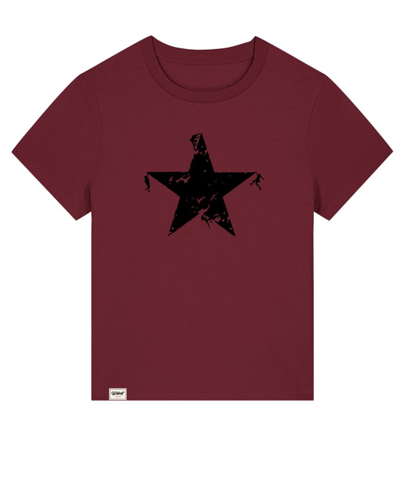 Wildcat Canyon Rockstar! Women's Organic Cotton T-Shirt in Burgundy