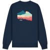 Wildcat Canyon Mountain View Men's Organic Cotton Sweatshirt in French Navy