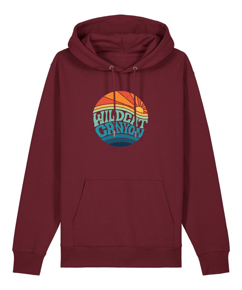 Wildcat Canyon Wild Camper Kids Organic Cotton Hoodie in Burgundy