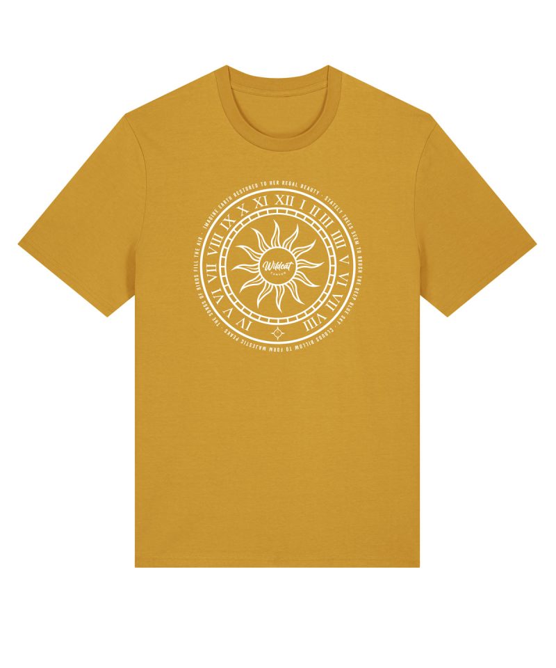 Wildcat Canyon Follow The Sun Men's Organic Cotton T-Shirt in Ochre