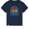 Wildcat Canyon Catch The Waves Women's Organic Cotton T-Shirt in French Navy
