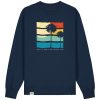 Wildcat Canyon Sunsets Waves & Endless Days Unisex Organic Cotton Sweatshirt in French Navy