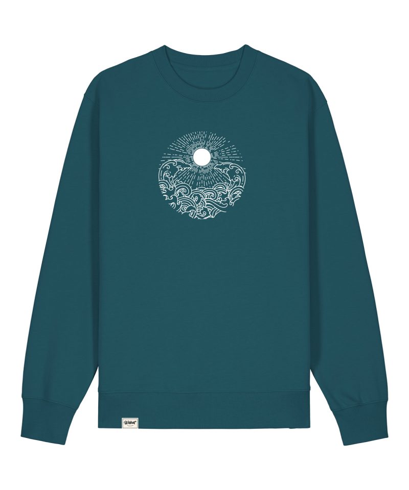 Wildcat Canyon Ocean Spirit Unisex Organic Cotton Sweatshirt in Stargazer