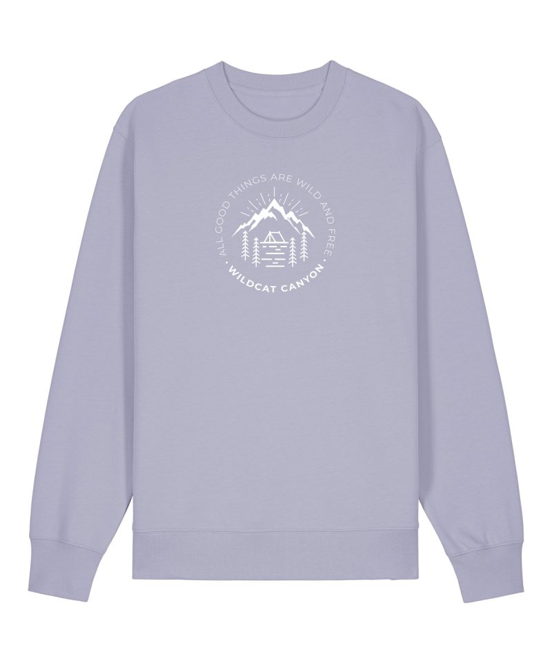 Wildcat Canyon All Good Things Women's Organic Cotton Sweatshirt in Lavender
