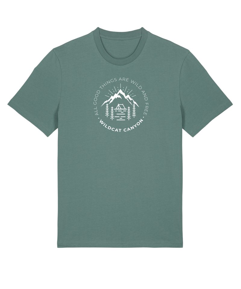 Wildcat Canyon All Good Things Men's Organic Cotton T-Shirt in Green Bay