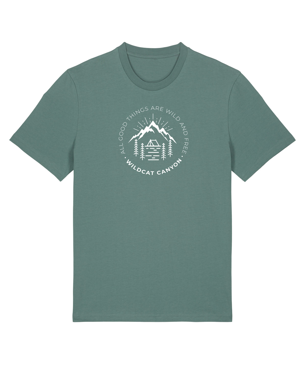 Wildcat Canyon All Good Things Men's Organic Cotton T-Shirt in Green Bay