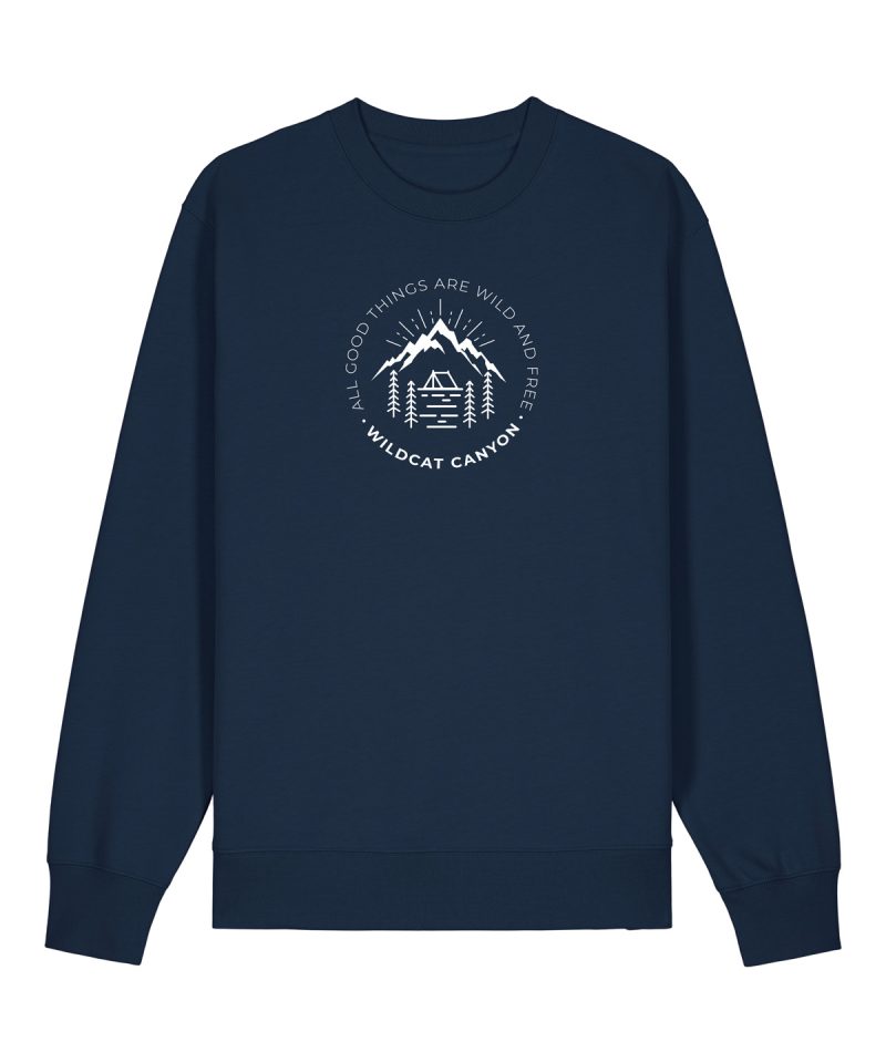Wildcat Canyon All Good Things Men's Organic Cotton Sweatshirt in French Navy