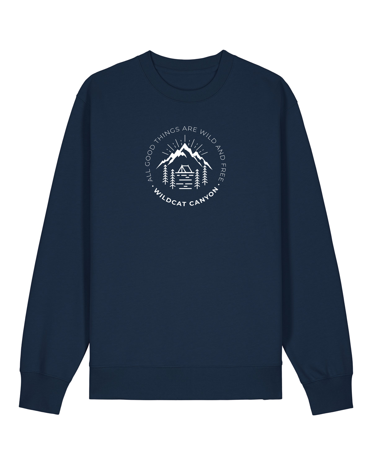Wildcat Canyon All Good Things Men's Organic Cotton Sweatshirt in French Navy