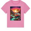 Wildcat Canyon Sunset Voyage Women's Organic Cotton T-Shirt in Bubble Pink
