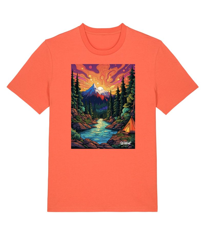 Wildcat Canyon Riverside Retreat Men's Organic Cotton T-Shirt in Fiesta