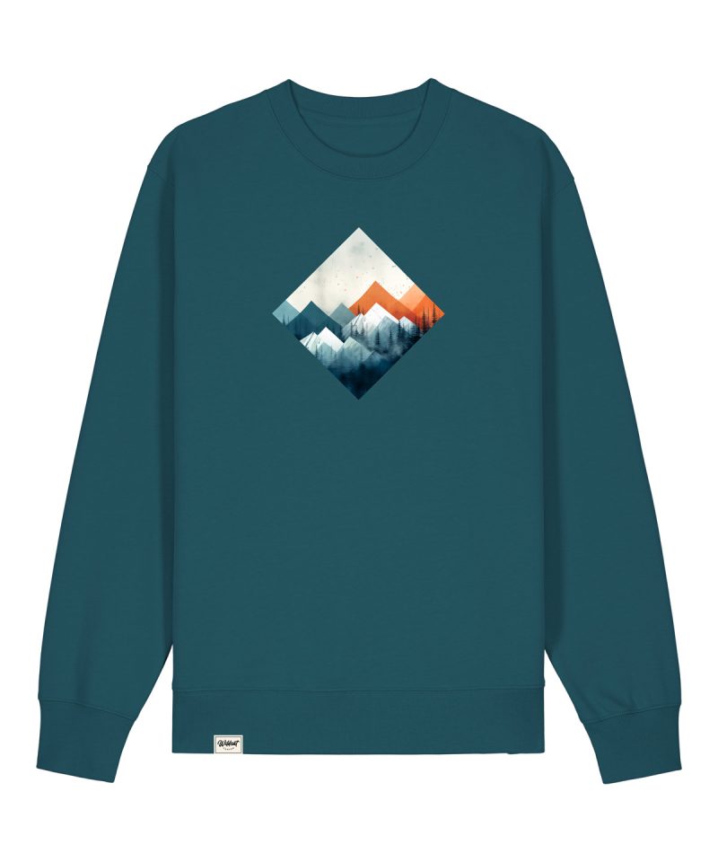Wildcat Canyon Misty Mountains Unisex Organic Cotton Sweatshirt in Stargazer