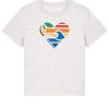Wildcat Canyon Peace, Love, Surf Women's Organic Cotton T-Shirt in Cool Heather Grey