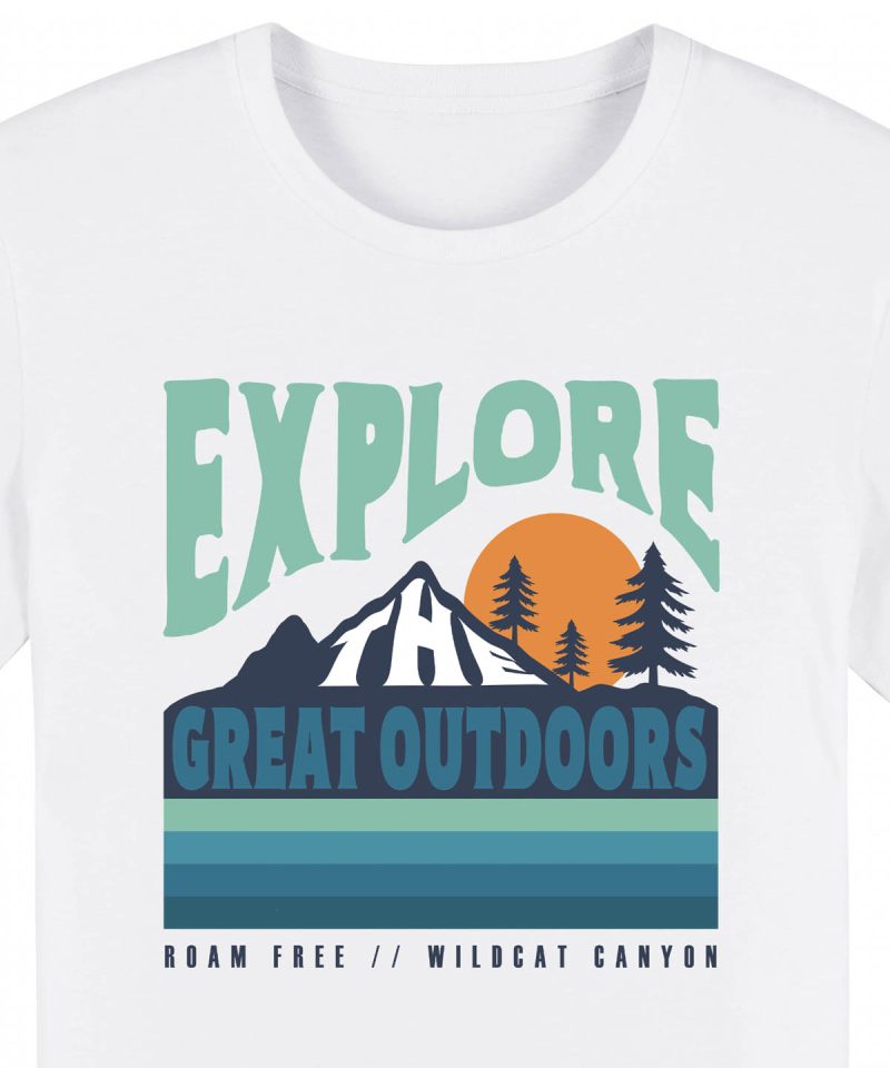 Alternative view of The Great Outdoors - Men's Organic Cotton T-Shirt