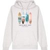 Wildcat Canyon South West Surf Unisex Organic Cotton Hoodie in Cool Heather Grey