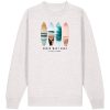 Wildcat Canyon South West Surf Unisex Organic Cotton Sweatshirt in Cool Heather Grey
