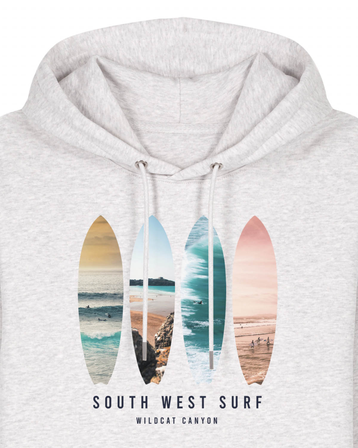 South West Surf - Unisex Organic Cotton Hoodie - Image 2