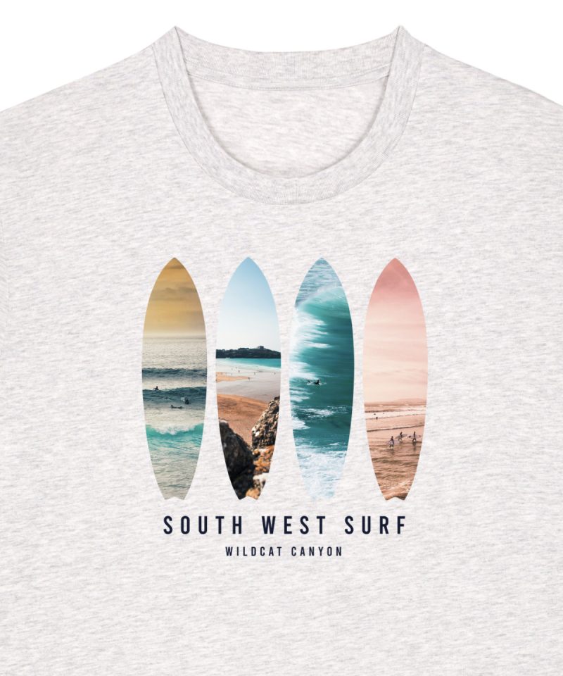 Alternative view of South West Surf - Men's Organic Cotton T-Shirt