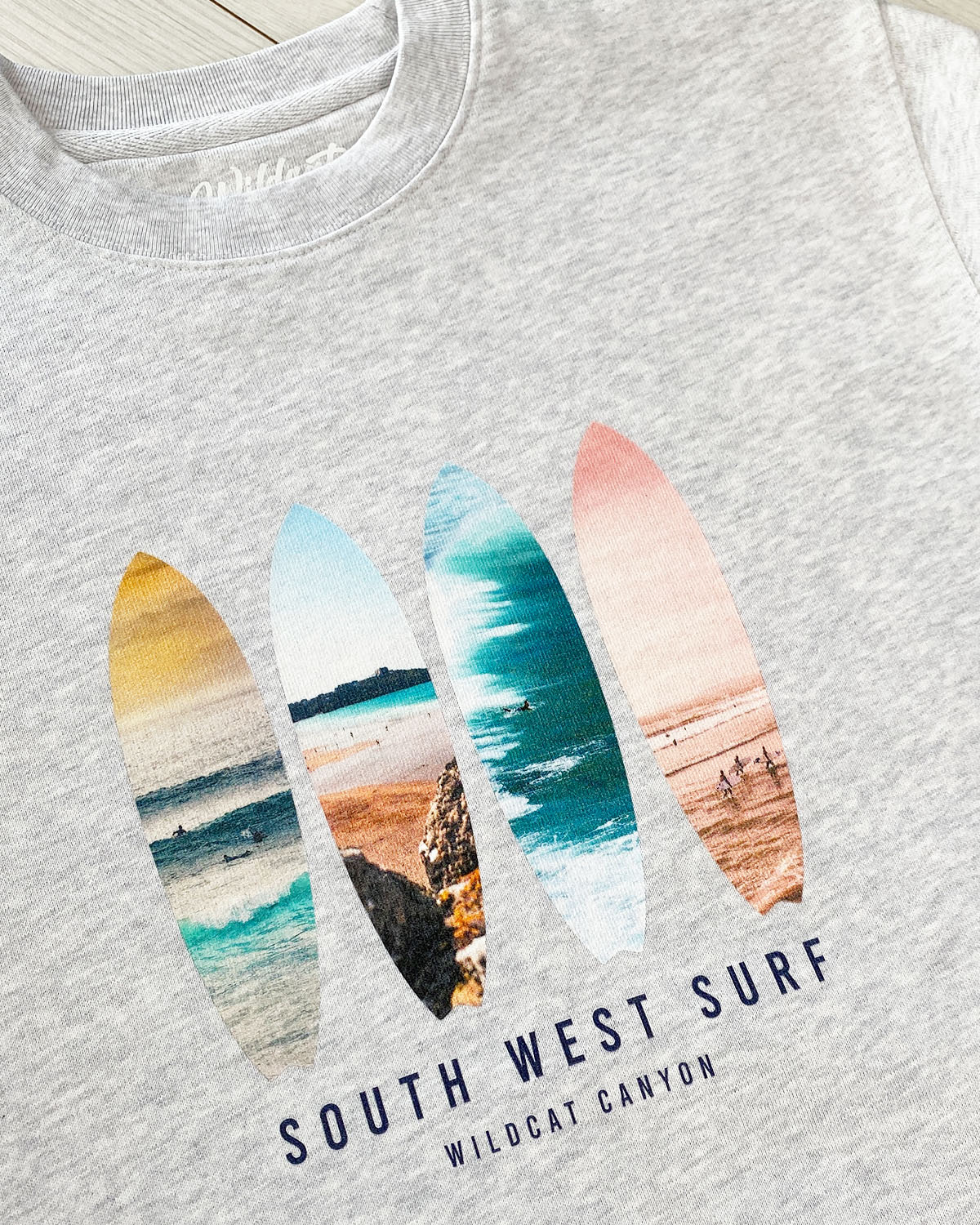 South West Surf - Unisex Organic Cotton Sweatshirt - Image 3