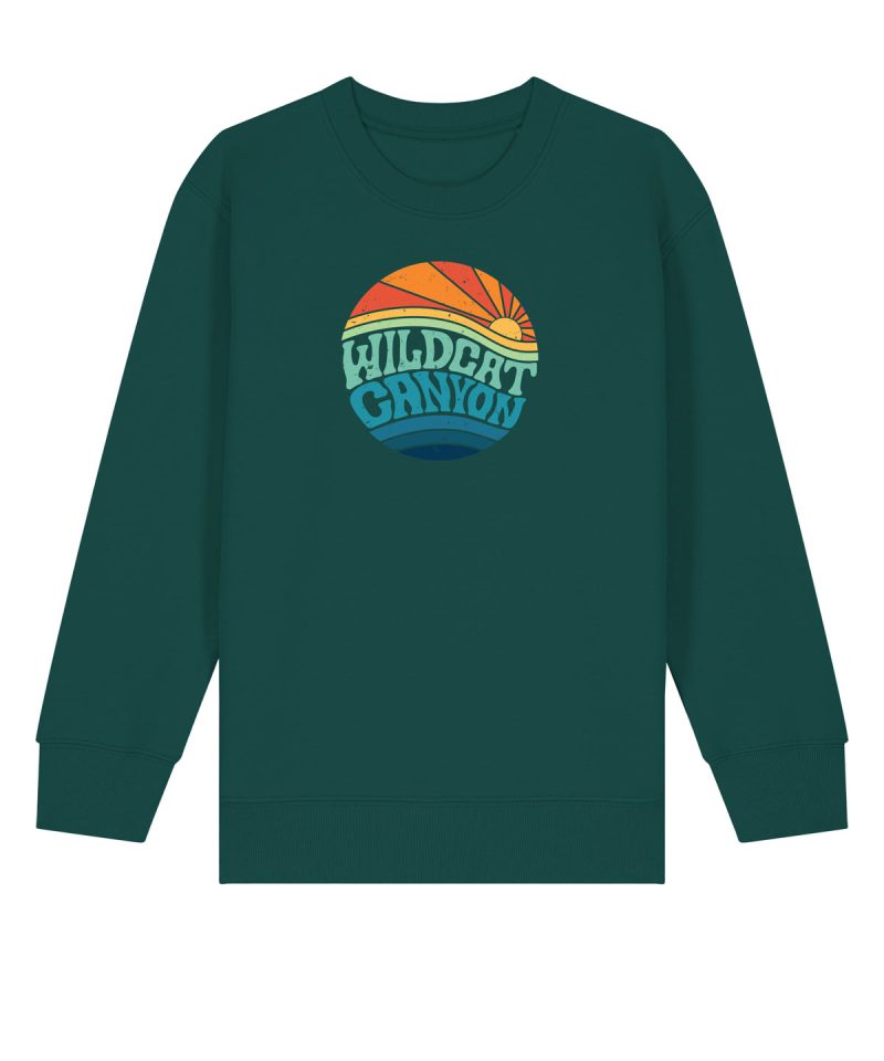 Wildcat Sunrise (Dark) - Kids Organic Cotton Sweatshirt