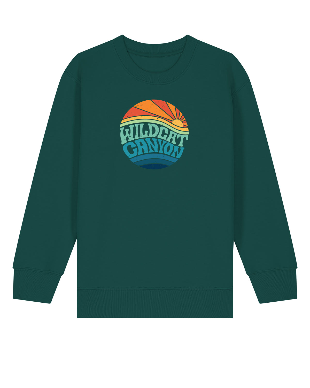 Wildcat Sunrise (Dark) - Kids Organic Cotton Sweatshirt