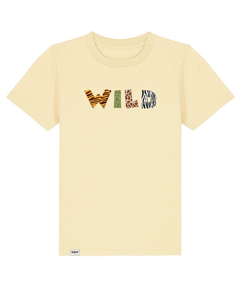 Wildcat Canyon Wild Animal! Kids Organic Cotton T-Shirt in Butter