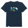 Wildcat Canyon Wild Camper Kids Organic Cotton T-Shirt in French Navy