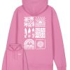 Wildcat Canyon Sunshine Soul Women's Organic Cotton Hoodie in Bubble Pink