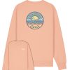 Wildcat Canyon Sunlit Surf Womens Organic Cotton Sweatshirt in Fraiche Peche