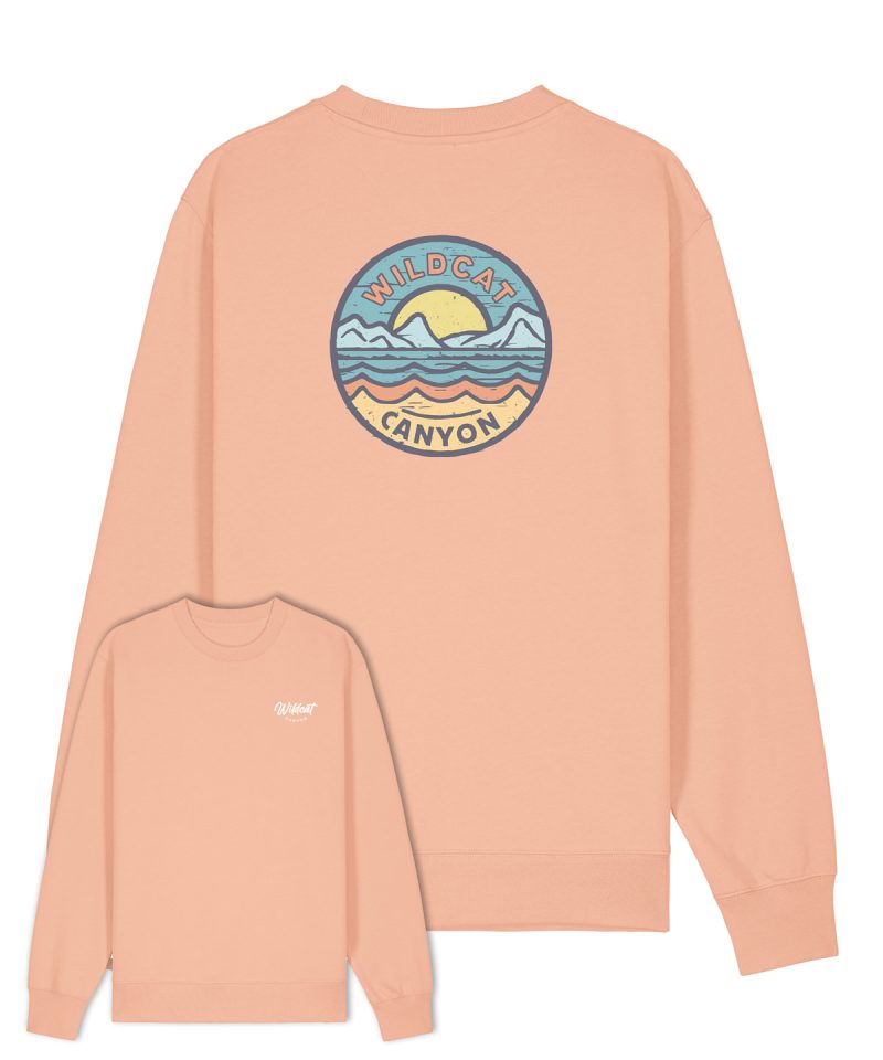 Wildcat Canyon Sunlit Surf Womens Organic Cotton Sweatshirt in Fraiche Peche
