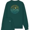 Wildcat Canyon Wild & Free Unisex Organic Cotton Sweatshirt in Glazed Green