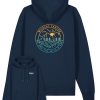 Wildcat Canyon Wild & Free Unisex Organic Cotton Hoodie in French Navy