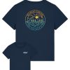Wildcat Canyon Wild & Free Women's Organic Cotton T-Shirt in French Navy
