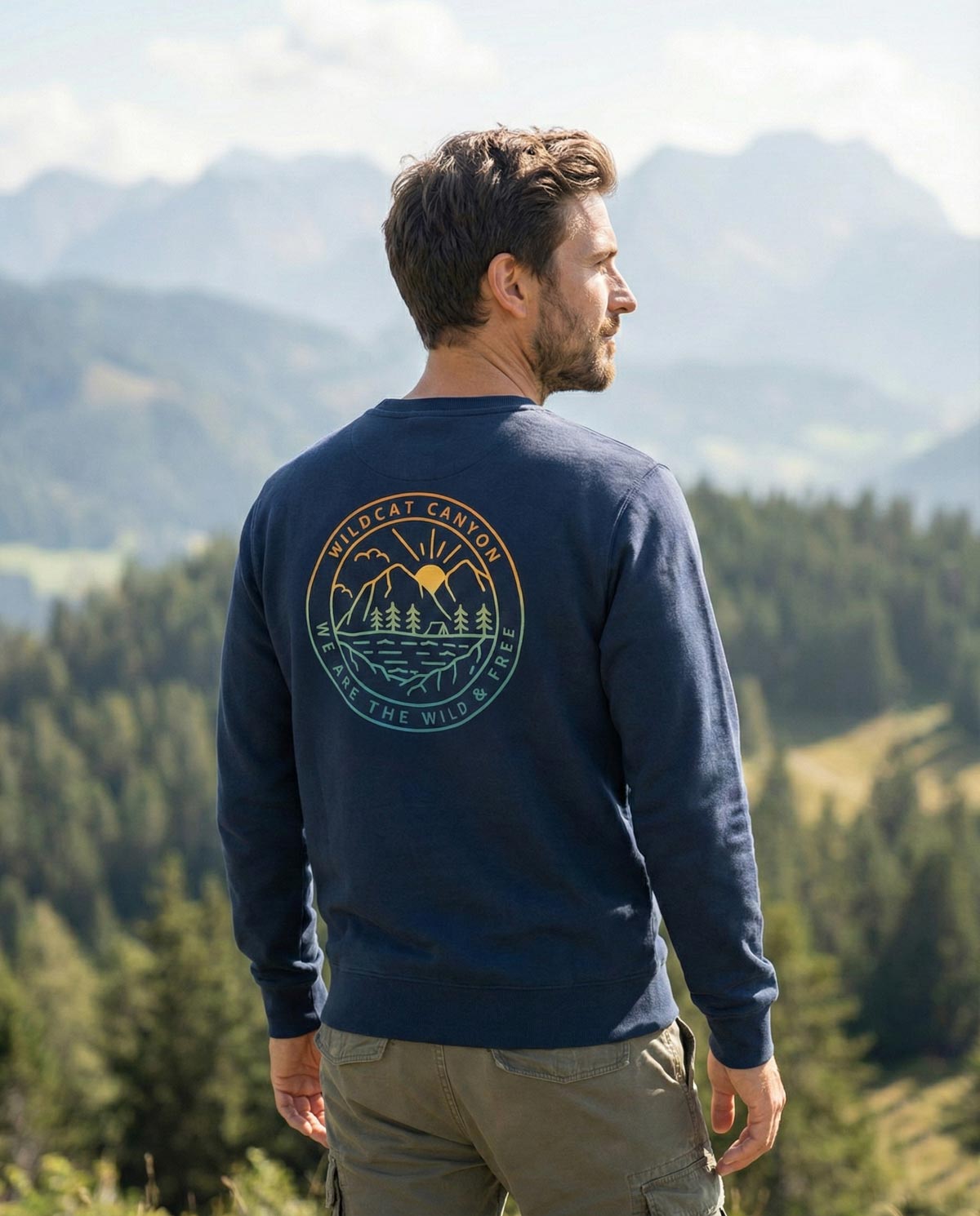 Wild & Free – Unisex Organic Cotton Sweatshirt - Image 2