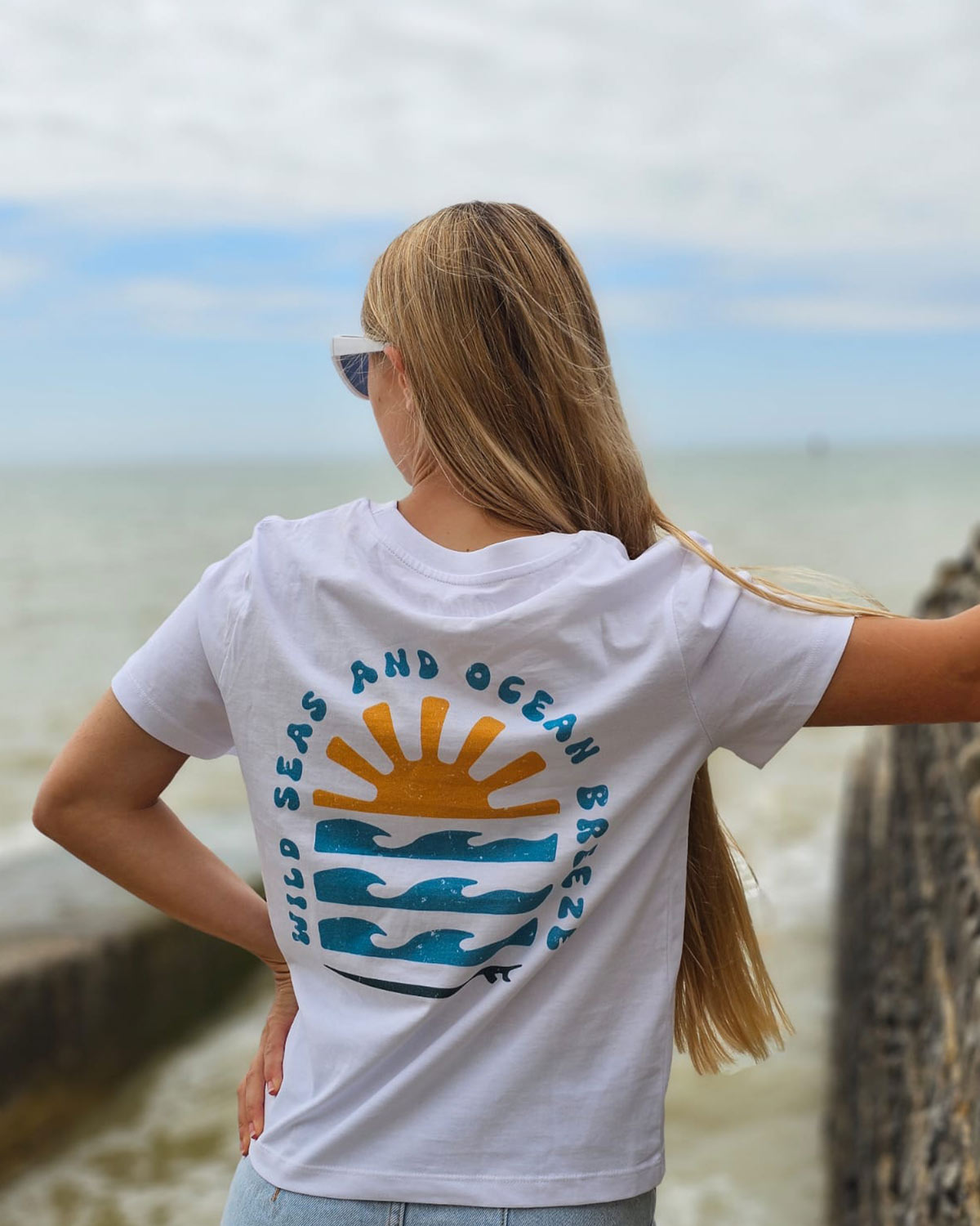 Ocean Breeze – Women's Organic Cotton T-Shirt - Image 4
